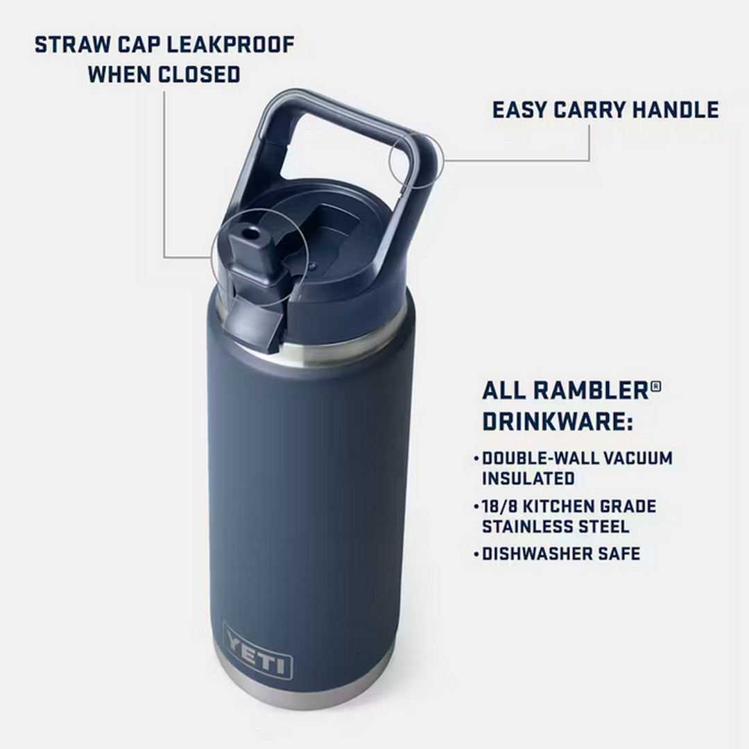 Rambler® 26 oz Water Bottle with Colour-Matched Straw Cap