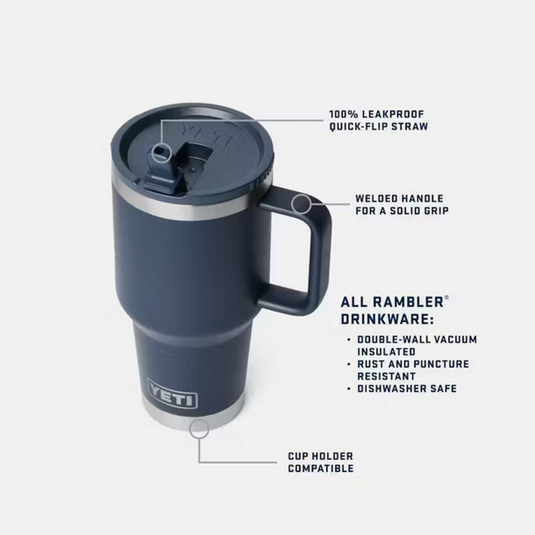 Rambler® 30 oz Travel Straw Mug WITH COLOUR-MATCHED STRAW LID