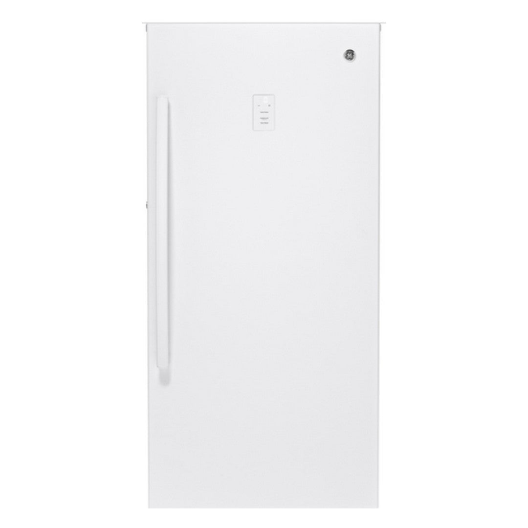 GE 14.1 Cu. Ft. Frost Free Upright Freezer White FUF14DLRWW