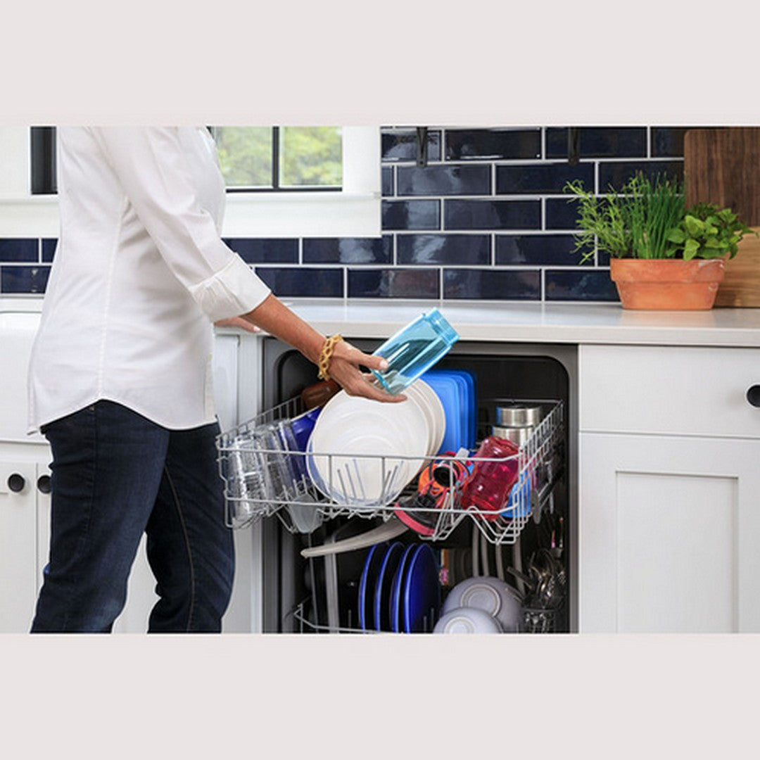 GE 24" Built-In Front Control Dishwasher Black - GDF511PGRBB