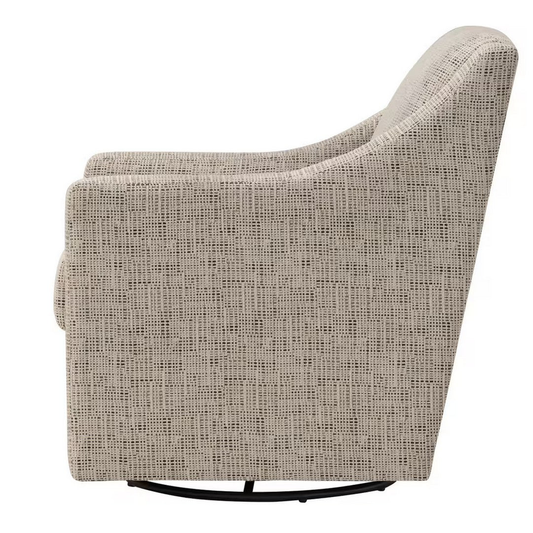 Gelato Accent Swivel Chair - Ivory