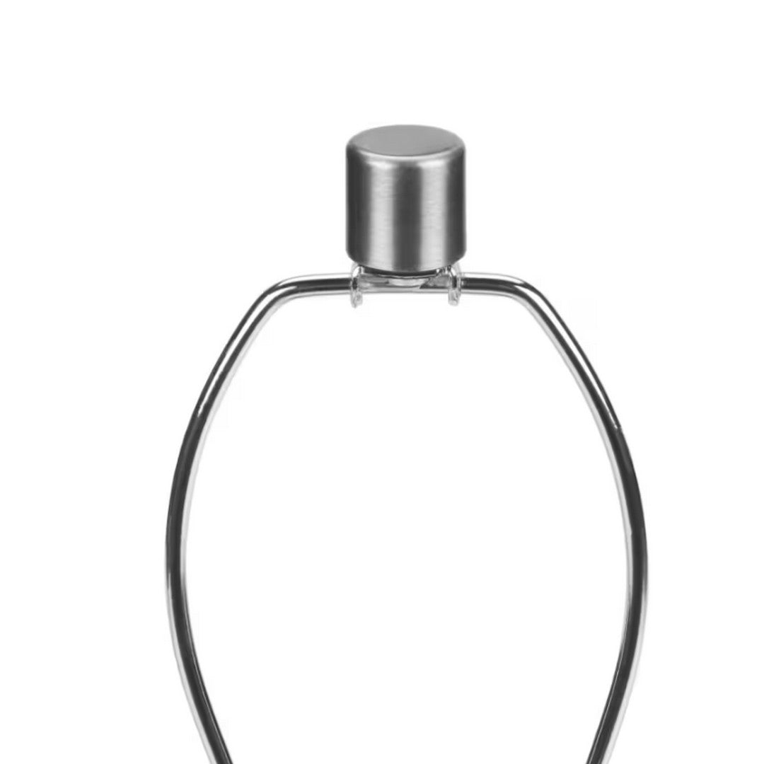 Cylinder Table Lamp with Ivory Shade - Grey 29"