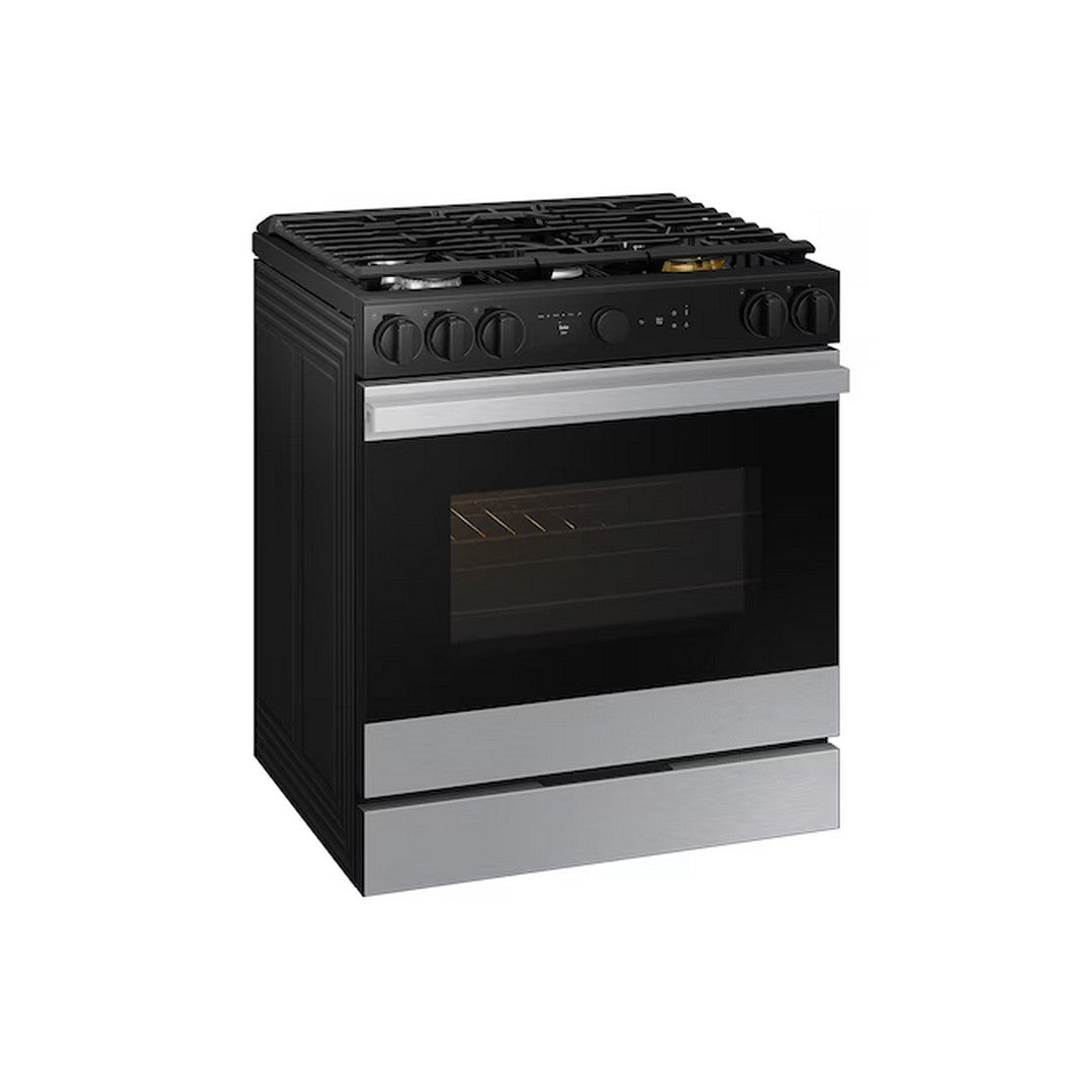 Samsung Bespoke 30″ 6.0 cu ft Smart Gas Slide‑In Range