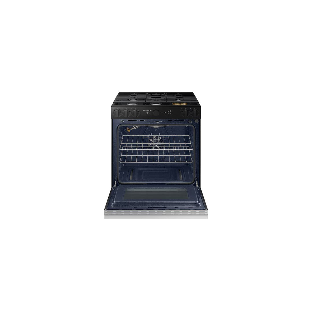 Samsung Bespoke 30″ 6.0 cu ft Smart Gas Slide‑In Range
