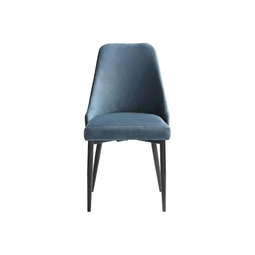 Side Chair, Blue Velvet