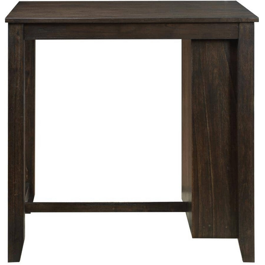 MAZIN FURNITURE 3 Piece Daye Dining Set - Dark Cherry, with USB