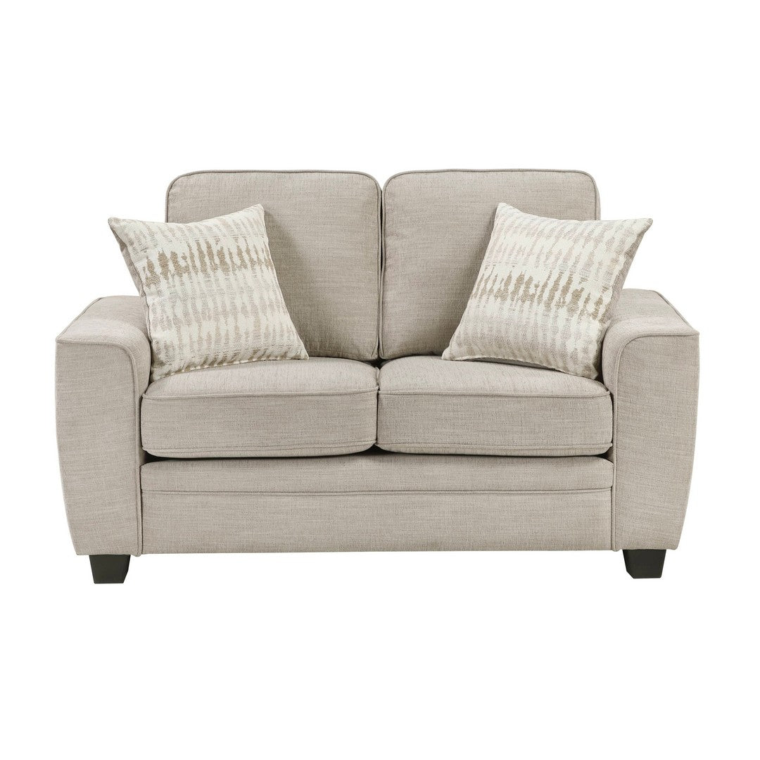 Zander Taupe Love Seat