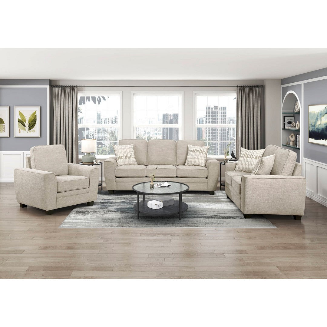 Zander Taupe Love Seat