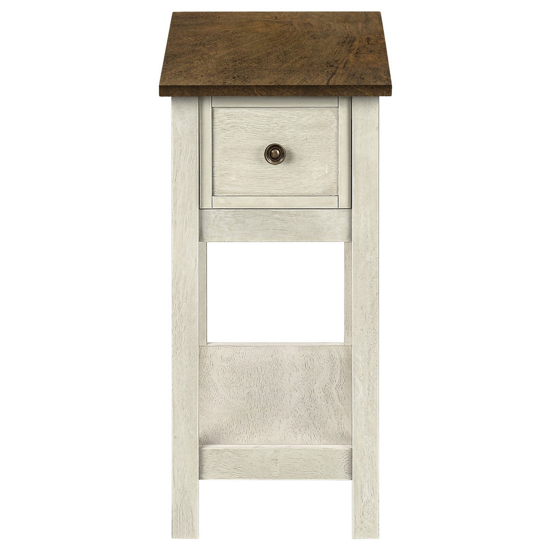 Antique Accent Table - White
