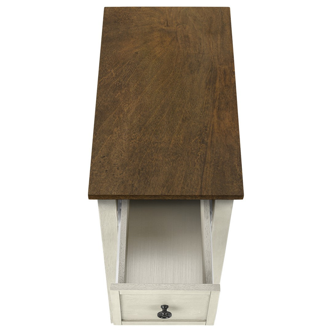 Antique Accent Table - White