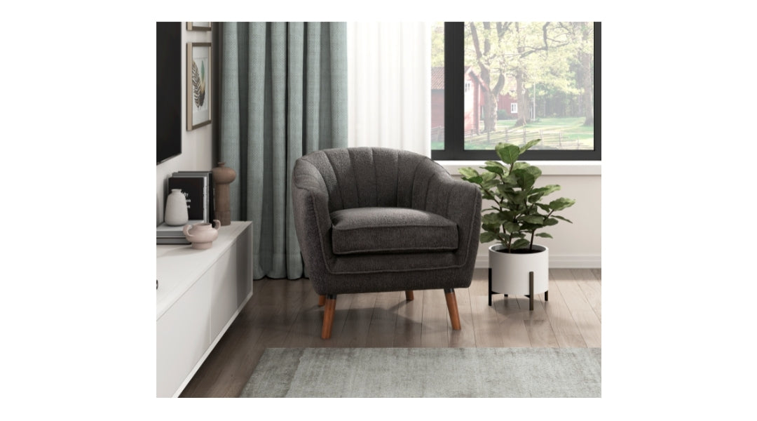 Cutler Accent Chair - Charcoal