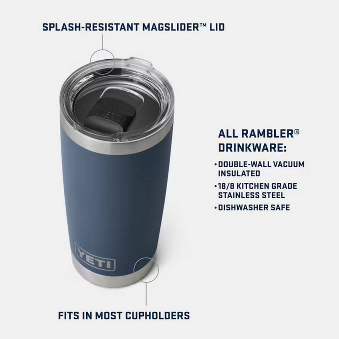 Rambler® 20 oz Tumbler with MagSlider™ Lid