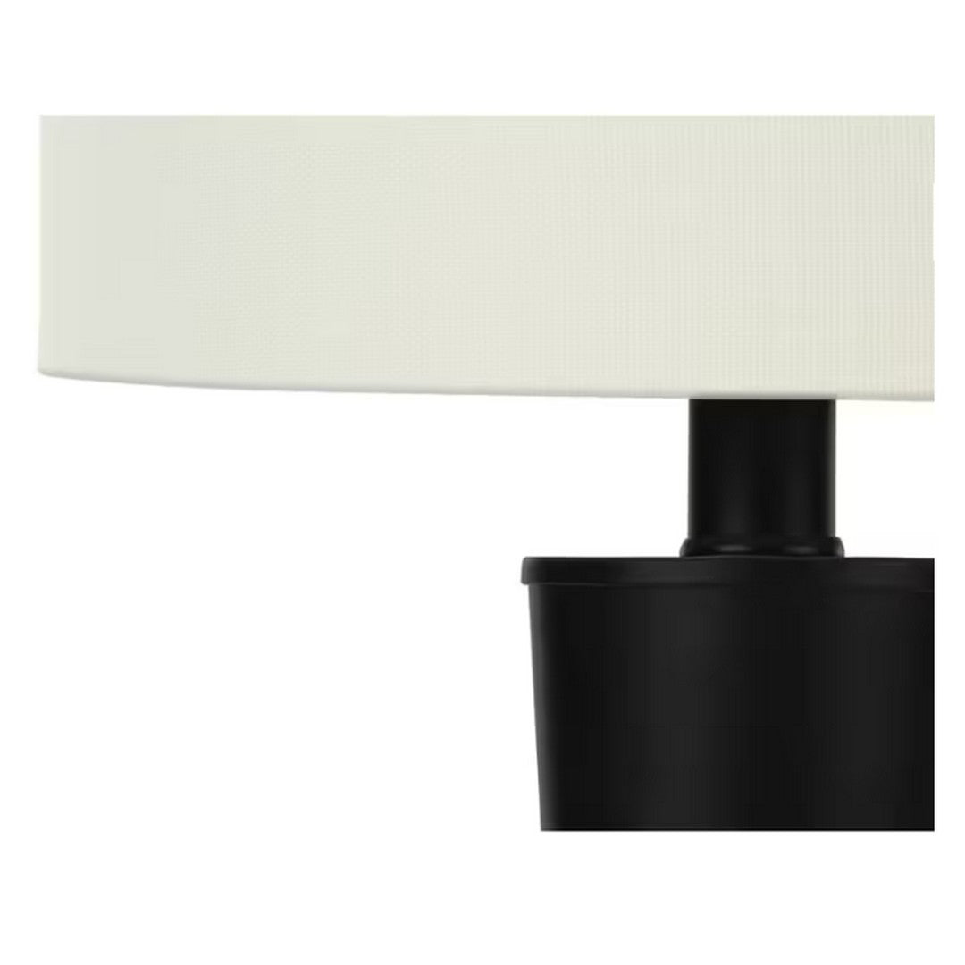 Cone Table Lamp with Ivory Shade - Black, 2 Pack