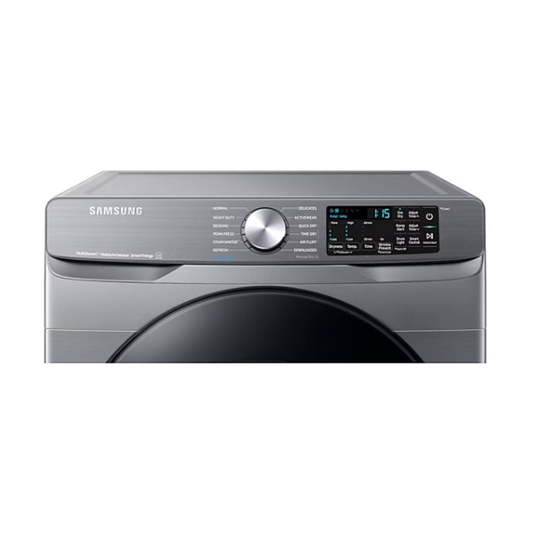 Samsung 7.5 cu. ft. Smart Electric Dryer with Steam Sanitize+ in Platinum