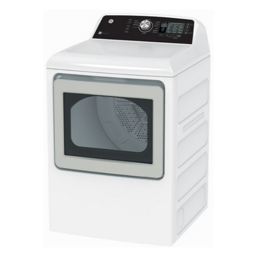GE 7.4 cu.ft. Top Load Electric Dryer with SaniFresh Cycle White