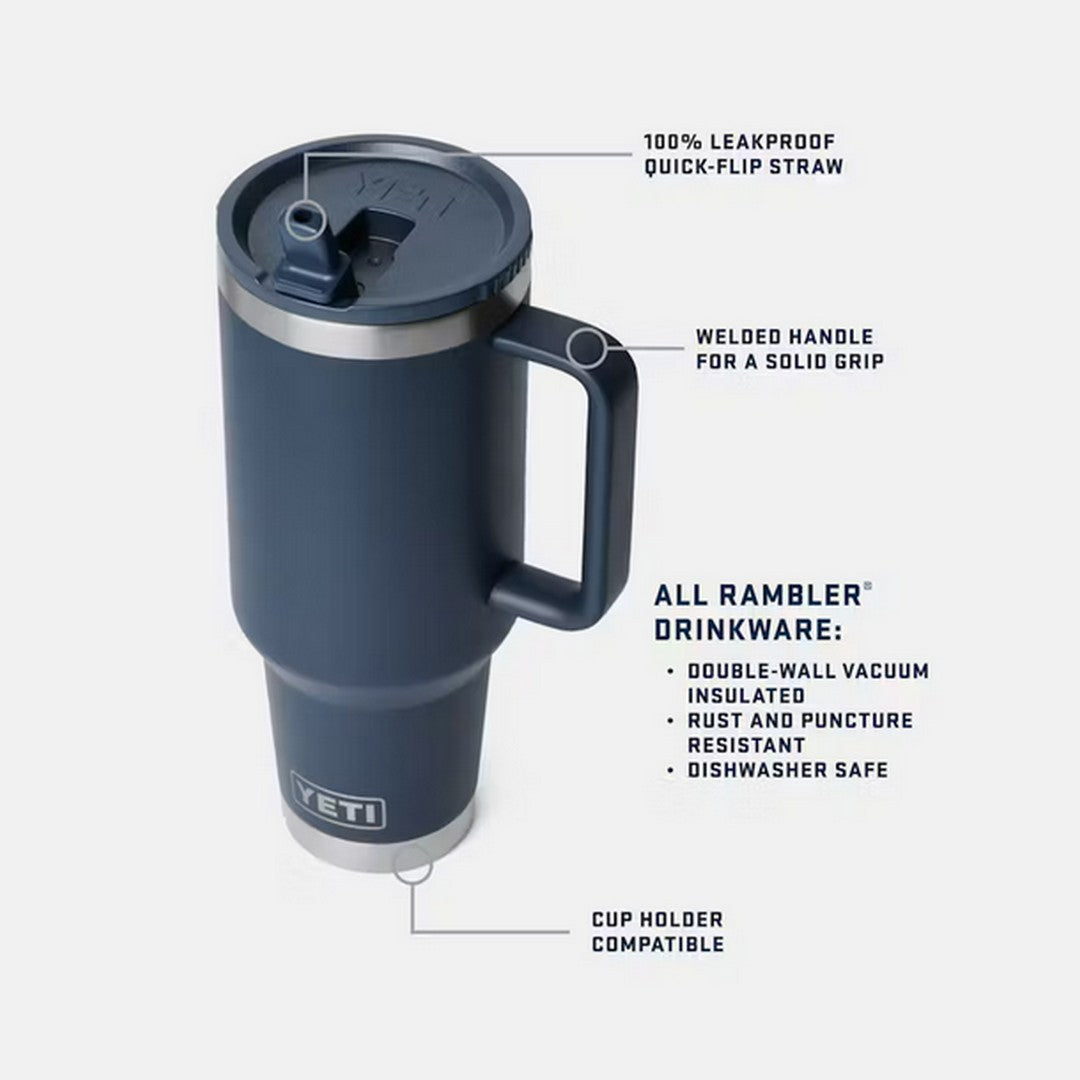 Rambler® 40 oz Travel Straw Mug WITH COLOUR-MATCHED STRAW LID