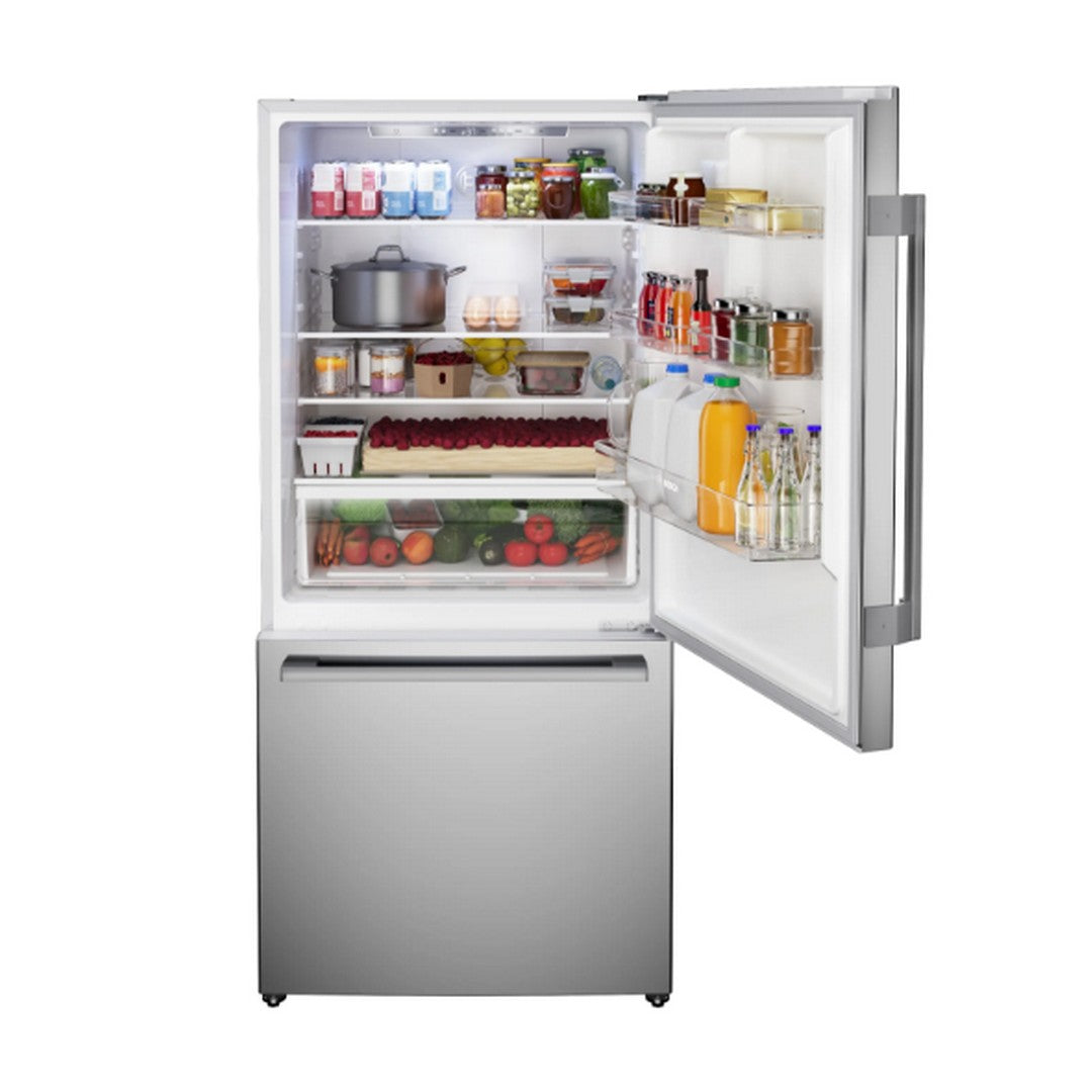 100 Series Freestanding Bottom Freezer Refrigerator Stainless Steel