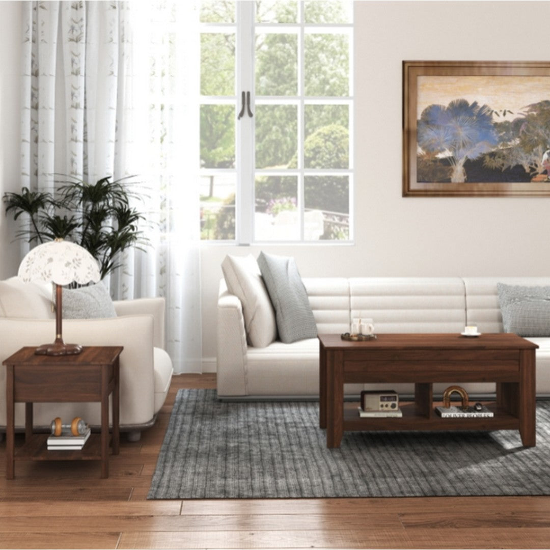 2 Pc set Lift-Top Coffee Table & End Table