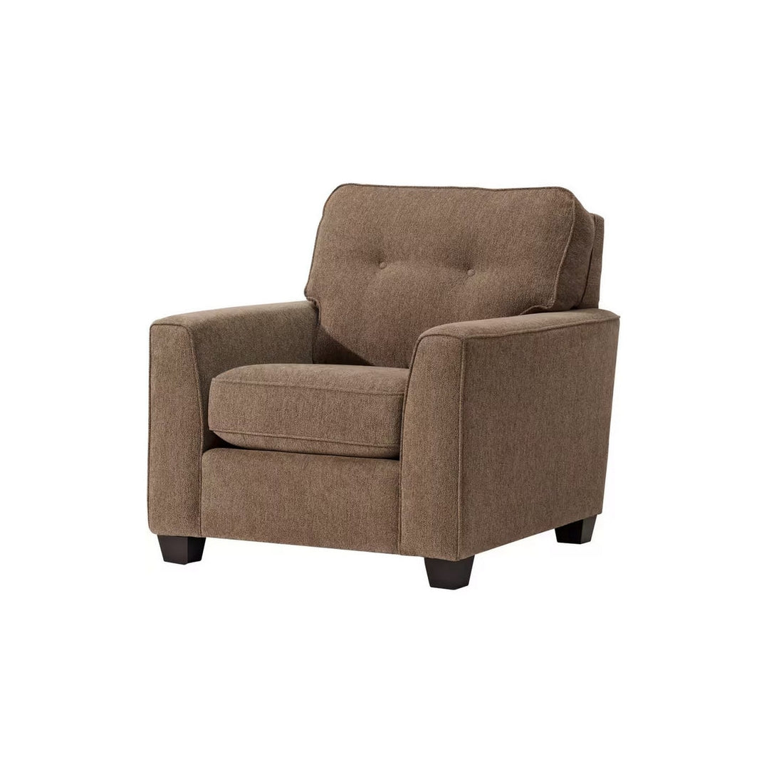 Chair with Tracker Wood & Toss Cushions
