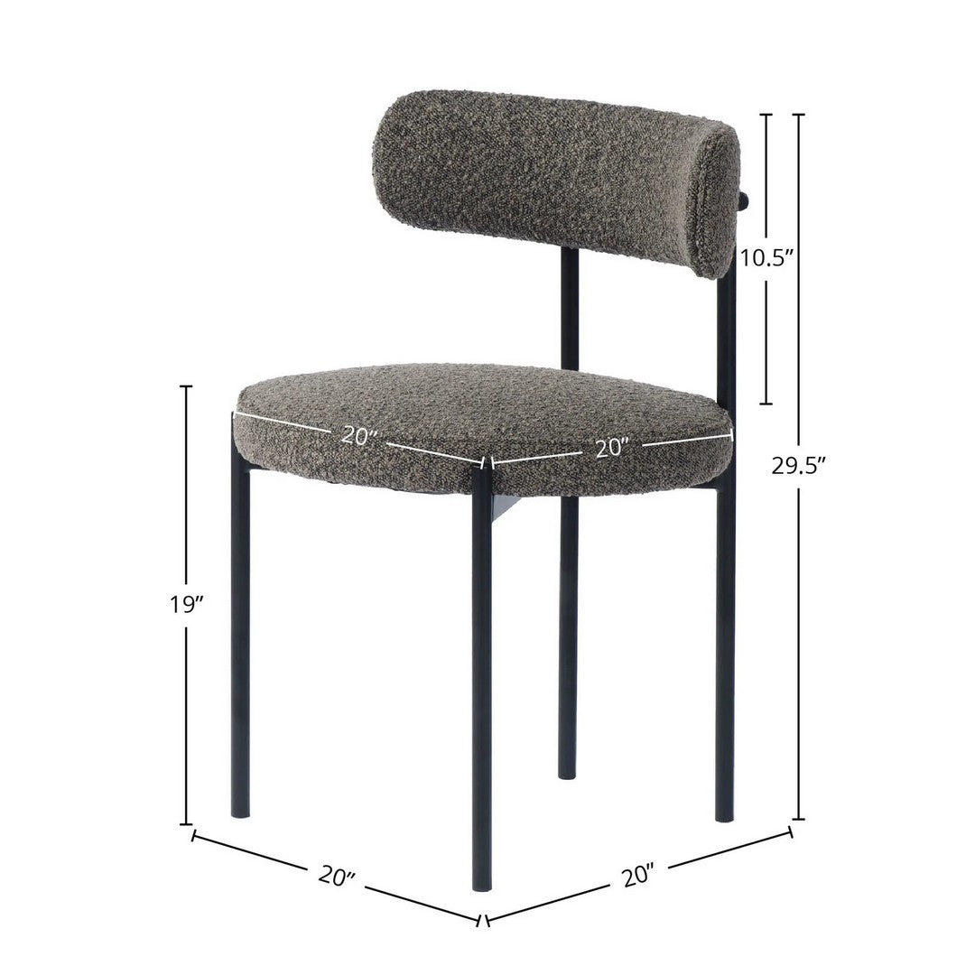 Cleo Chair  Brown Boucle