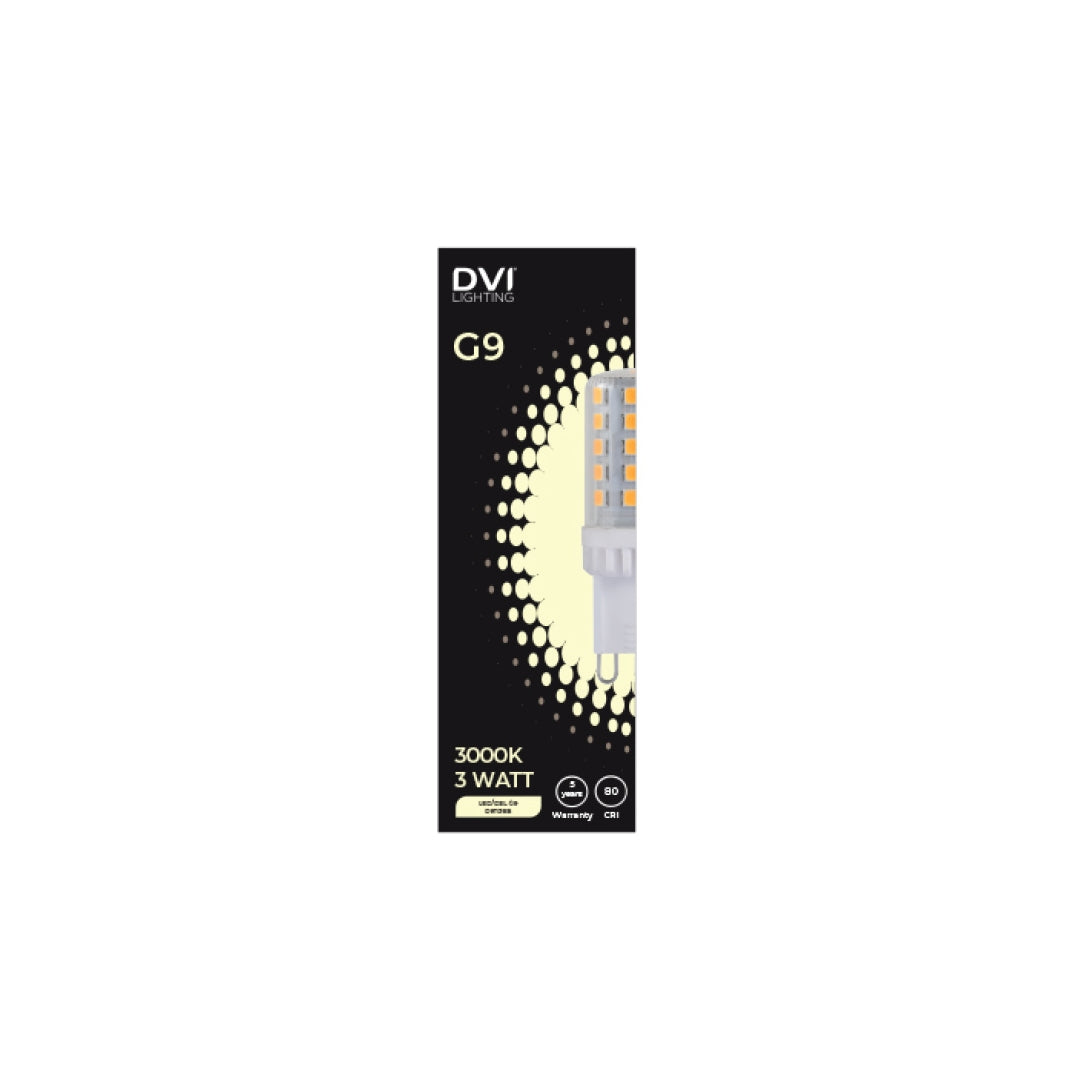 Clear G9 LED Bulb (3000K)
