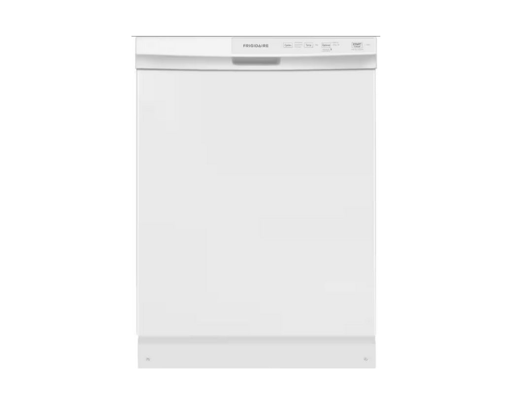 FRIGIDAIRE Built-In Tall Tub Dishwasher (FFCD2413UW) - Front Control + White with Plastic Interior, 24"