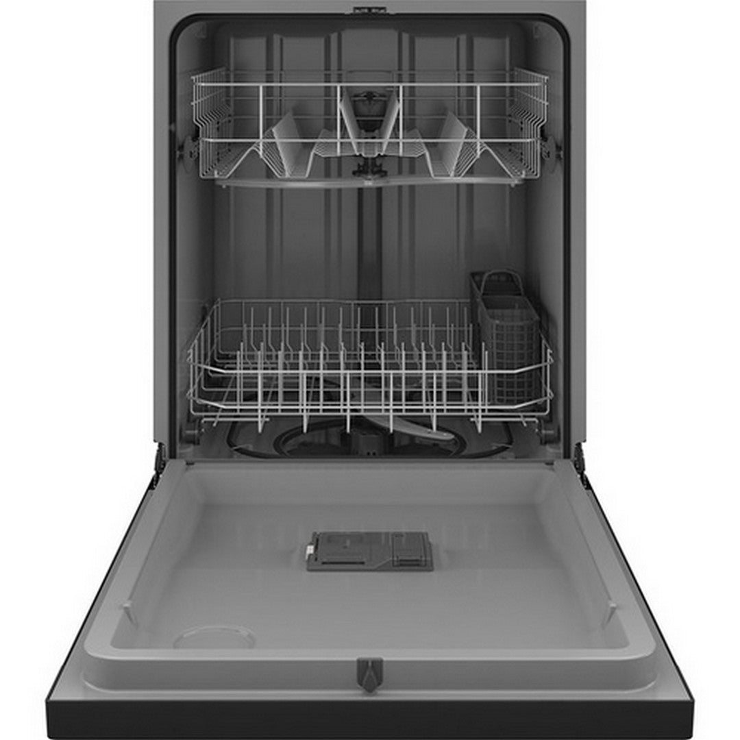 GE 24" Built-In Front Control Dishwasher Black - GDF511PGRBB