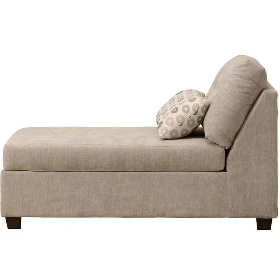 Naples Platinum Chaise with Storage