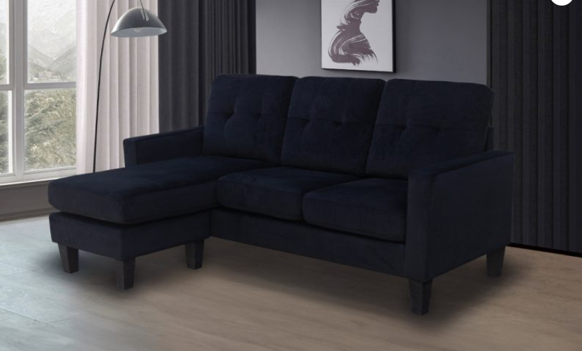 Titus Reversible Sectional - Charcoal