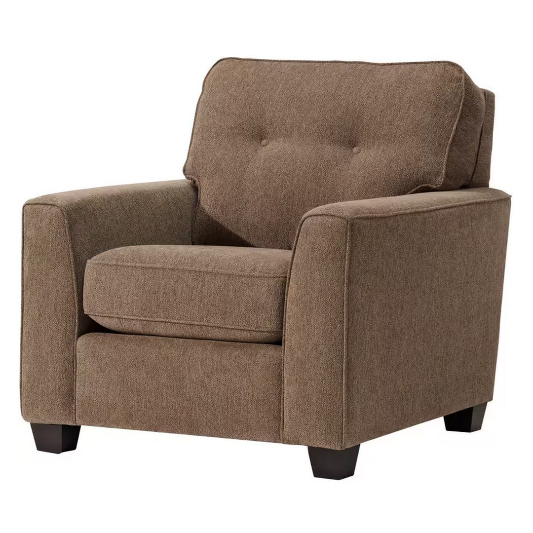 Chair with Tracker Wood & Toss Cushions