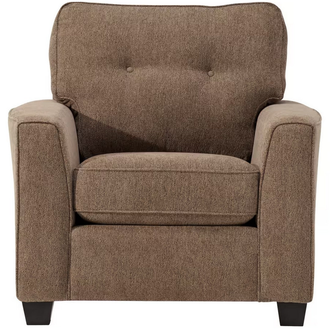Chair with Tracker Wood & Toss Cushions