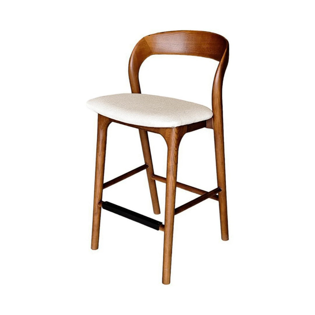 Rotondo Counter Stool-Walnut