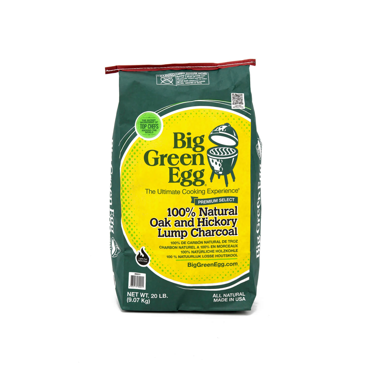 100% Natural Oak & Hickory Lump Charcoal (17.6 lb)