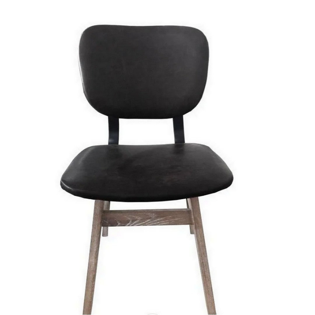 Gia Extension Dining Set with Fraser Antique Black Chairs