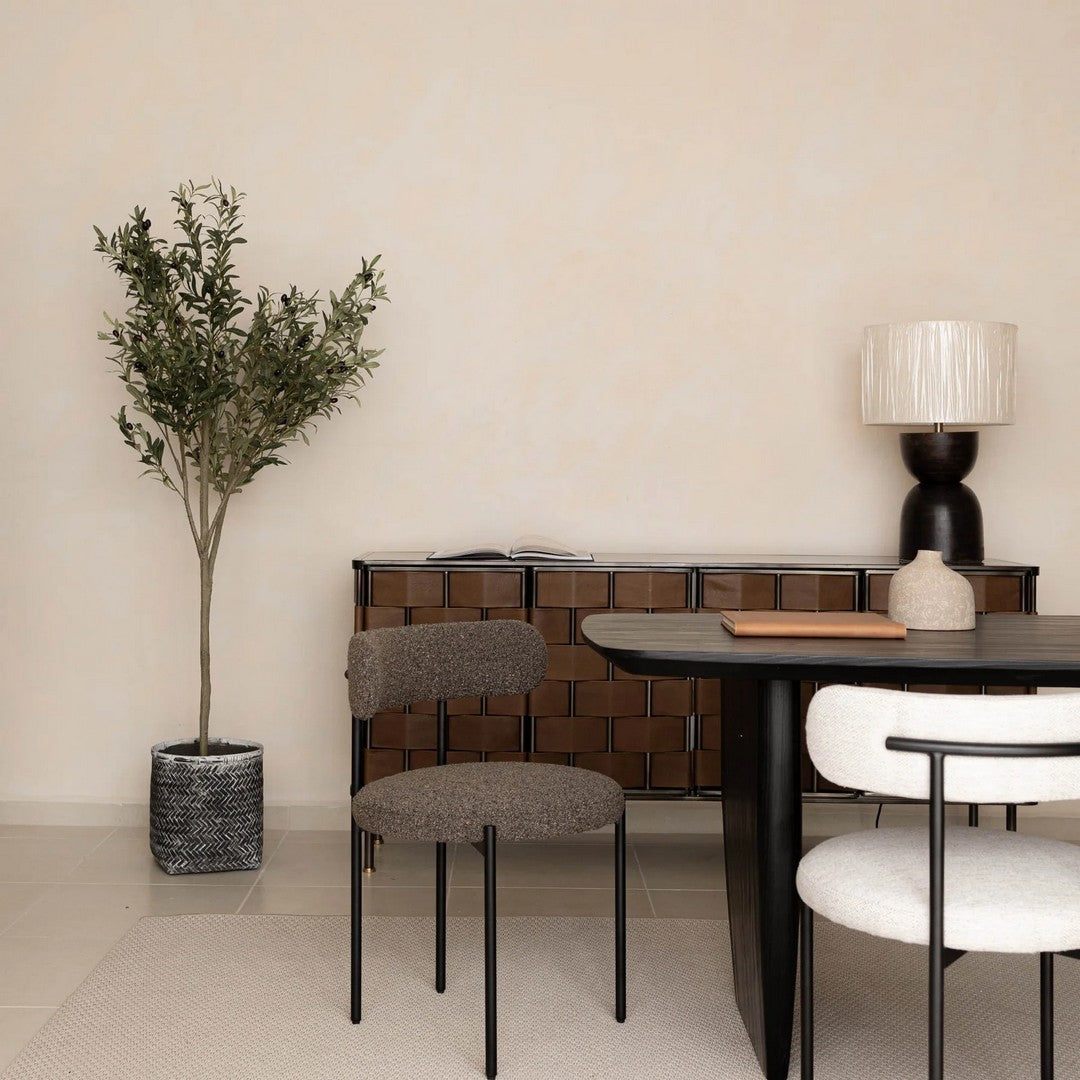 Cleo Chair  Brown Boucle