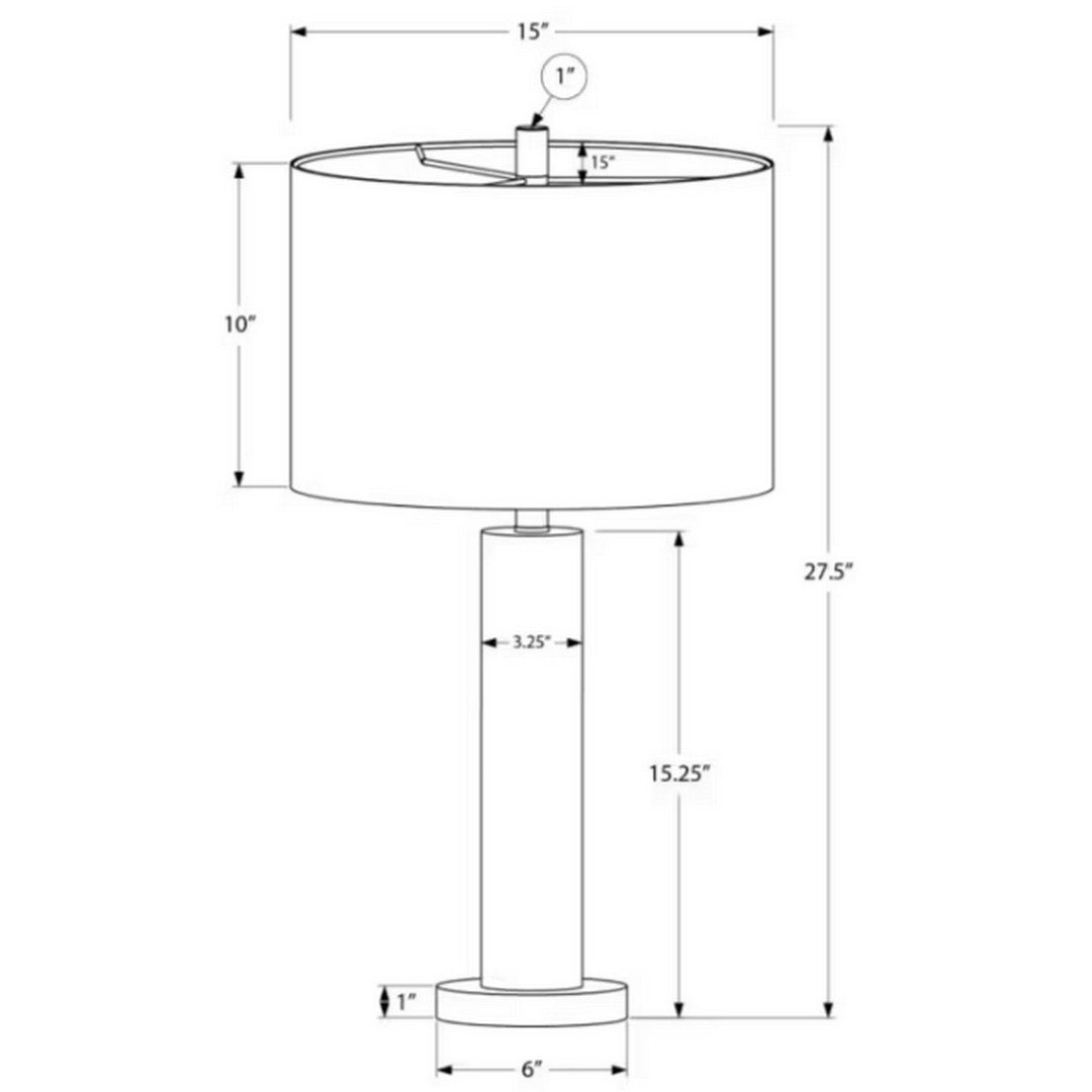 Monarch Specialties 28" Table Lamp