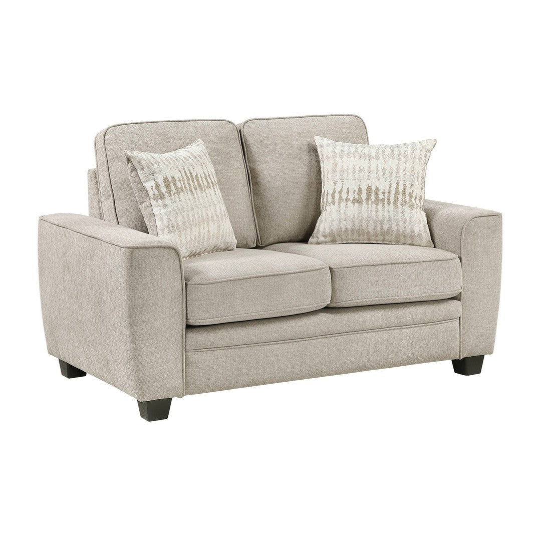 Zander Taupe Love Seat