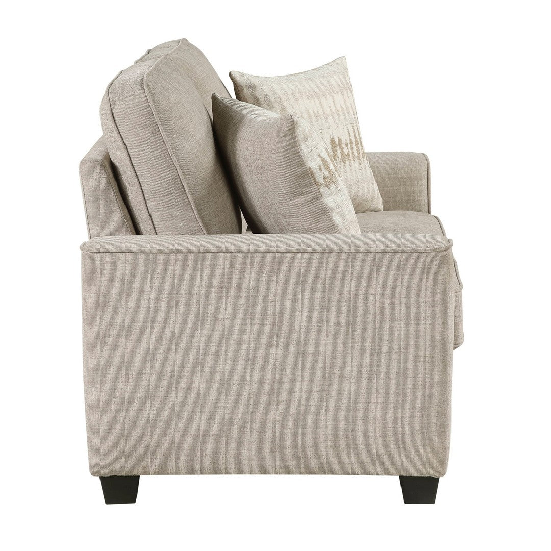 Zander Taupe Love Seat