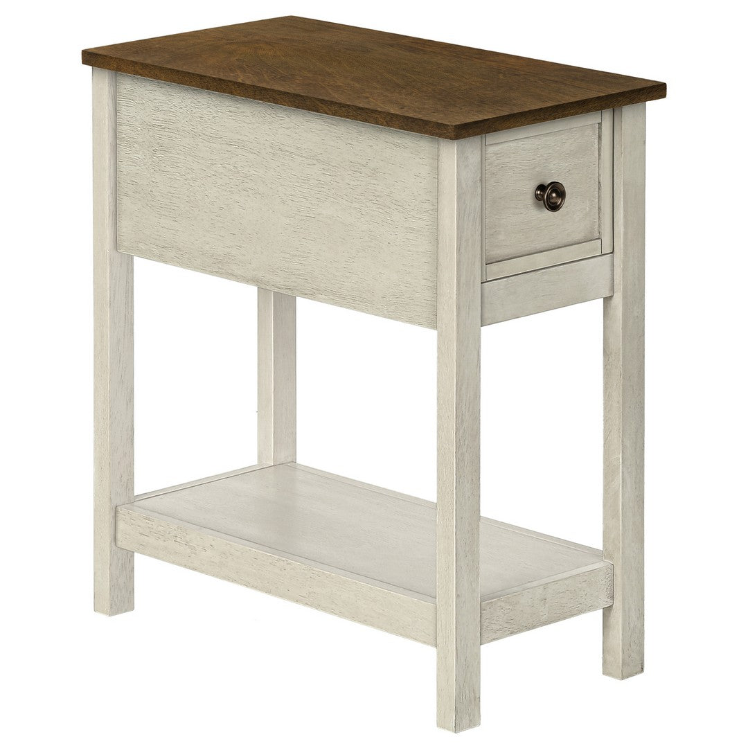 Antique Accent Table - White