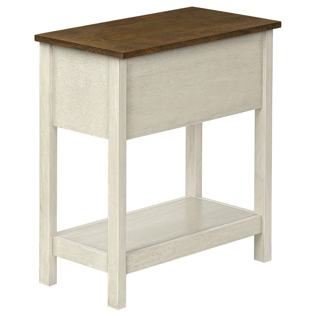 Antique Accent Table - White