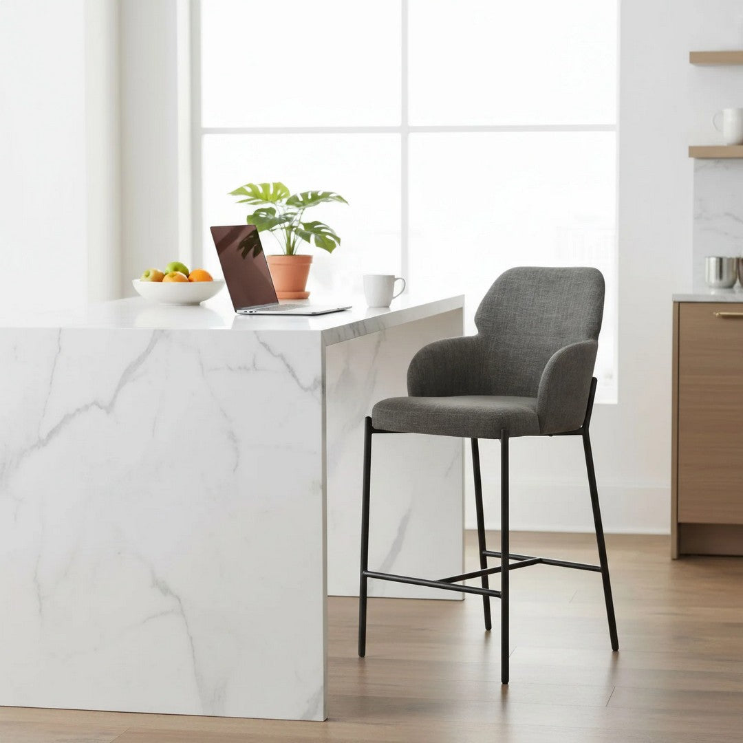 ALLEGRA COUNTER STOOL - GRAPHITE